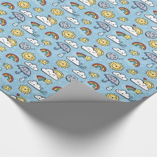 Cute Weather Cadeaupapier (Hoek)