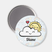 Cute Weather Magneet (Voorkant / Achterkant)