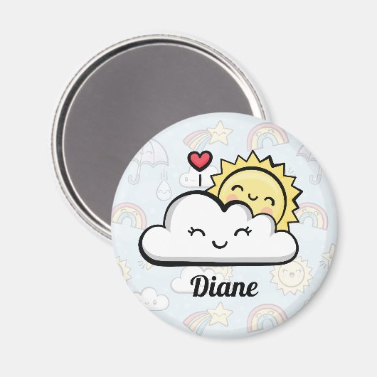 Cute Weather Magneet (Voorkant / Achterkant)