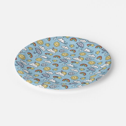 Cute Weather Papieren Bordje (Gekanteld)