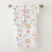 Cute Weather Pattern Bad Handdoek (Insitu)