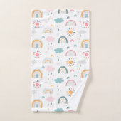Cute Weather Pattern Bad Handdoek (Handdoek)