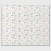 Cute Weather Pattern Cadeaupapier (Vlak)