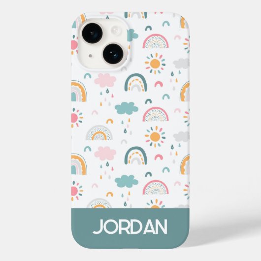 Cute Weather Pattern Case-Mate iPhone Case (Achterkant)