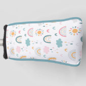 Cute Weather Pattern Golfheadcover (Voorkant)