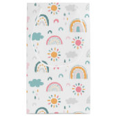 Cute Weather Pattern Klein Cadeauzakje (Achterkant)