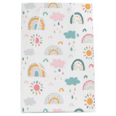 Cute Weather Pattern Medium Cadeauzakje (Voorkant)
