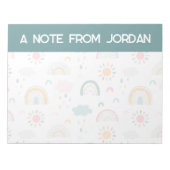 Cute Weather Pattern Notitieblok (Voorkant)