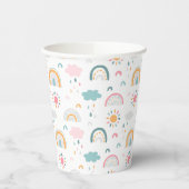 Cute Weather Pattern Papieren Bekers (Links)