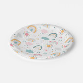 Cute Weather Pattern Papieren Bordje (Gekanteld)