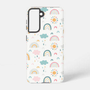 Cute Weather Pattern Samsung Galaxy Hoesje