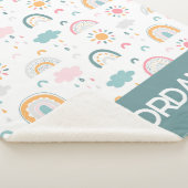 Cute Weather Pattern Sherpa Deken (3/4)