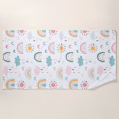 Cute Weather Pattern Strandlaken (Voorkant)