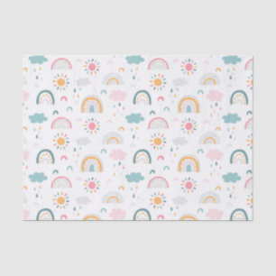 Cute Weather Pattern Tissuepapier