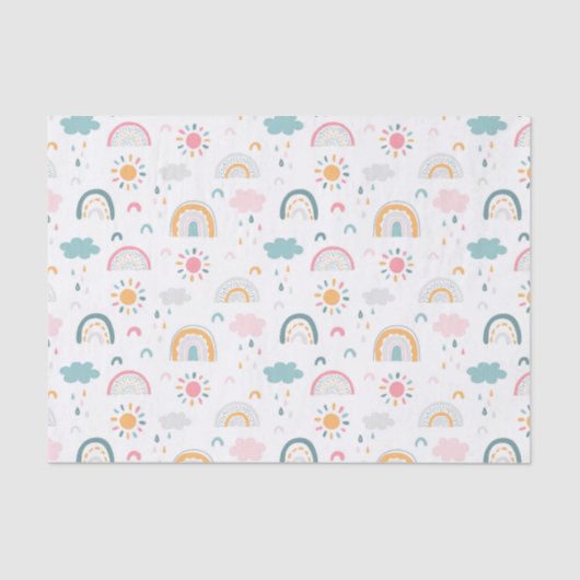 Cute Weather Pattern Tissuepapier (Voorkant)