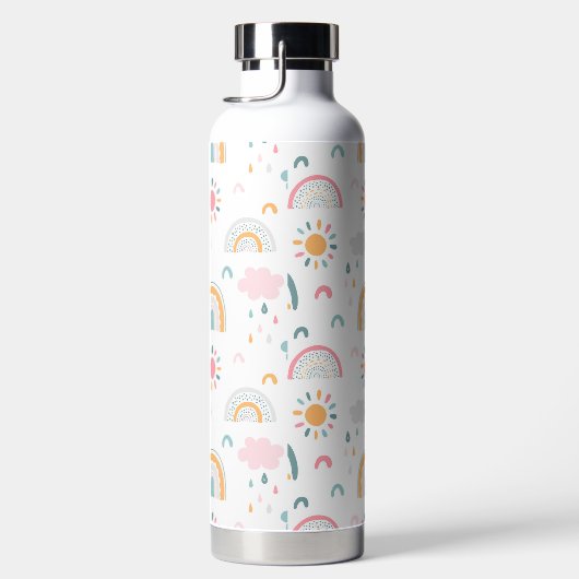 Cute Weather Pattern Waterfles (Rechts)