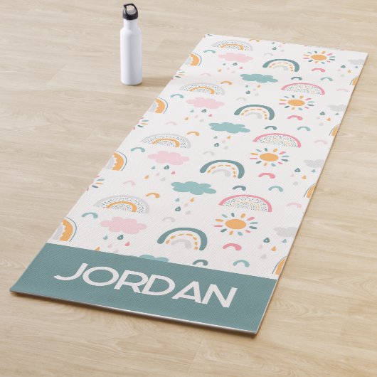 Cute Weather Pattern Yogamat (In situ)