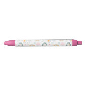Cute Weather Pattern Zwarte Inkt Pen (Voorkant)