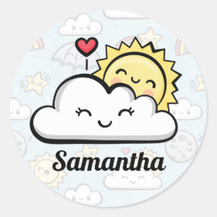Cute Weather Ronde Sticker