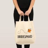 Cute Wedding Bridesmaid Canvas tas (Voorkant (product))