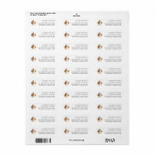 Cute Wedding Donkeys | Return Address Etiket (Full Sheet)