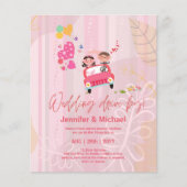 Cute Wedding Drive-by Budget Invitations (Voorkant)