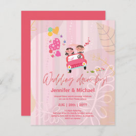 Cute Wedding Drive-by Budget Invitations