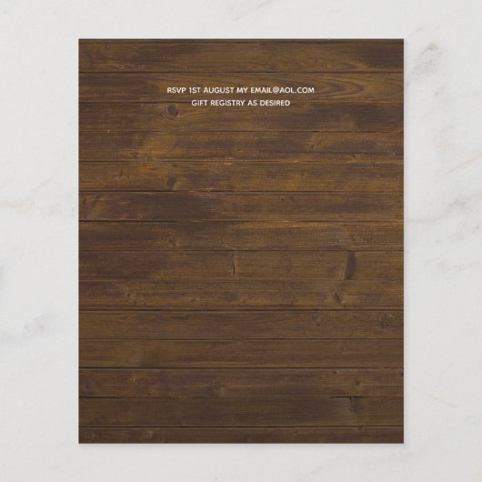 Cute Wedding Drive-by Budget Invitations (Achterkant)