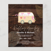 Cute Wedding Drive-by Budget Invitations (Voorkant)