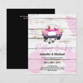 Cute Wedding Drive-by Budget Invitations