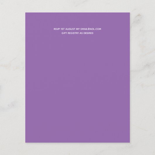 Cute Wedding Drive-by Budget Invitations (Achterkant)