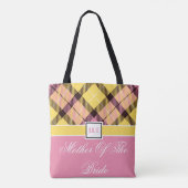 Cute Wedding Gift Personalized Moeder van de Bride Tote Bag (Achterkant)