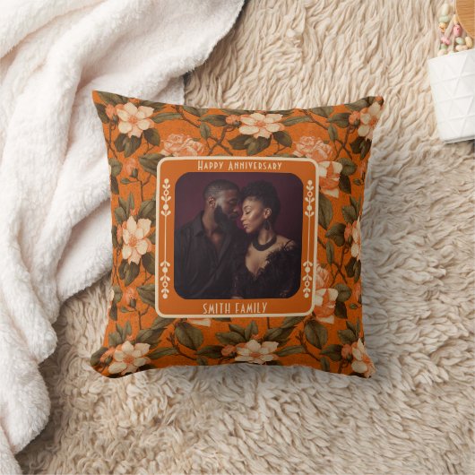 Cute Wedding Golden Anniversary Throw Pillow Kussen (Deken)