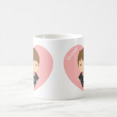 Cute Wedding Groom Boy in Tuxedo voor hem Koffiemok (Center)