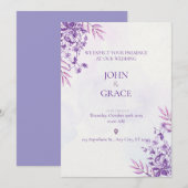 CUTE wedding invitation card Kaart (Voorkant / Achterkant)