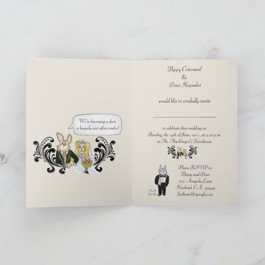 Cute Wedding Kaart (Binnen)