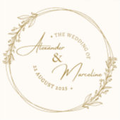 Cute Wedding Kaart Sticker (Voorkant)