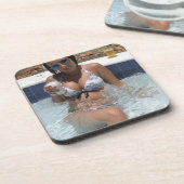 Cute, Wedding-Minded Pinup Drankjes Onderzetter (Linkerzijde)