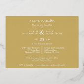 Cute Wedding Rings Sophisticated 3 Multi Photos Folie Uitnodiging (Achterkant)