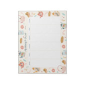 Cute Weekly Planner Tea Party Notitieblok (Linkerzijde)