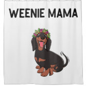 Cute Weenie Mama Weiner Dog Gift Douchegordijn (Voorkant)