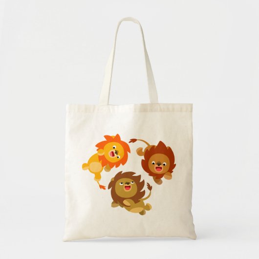 Cute Weightless Cartoon Lions Bag Tote Bag (Voorkant)