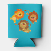Cute Weightless Cartoon Lions Can/Bottle Cooler (Voorkant)