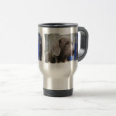 Cute Weimaraner Travel Mug Reisbeker (Voorkant rechts)