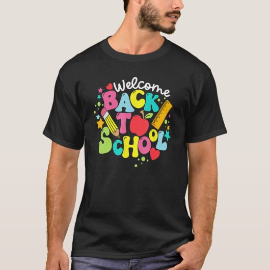 Cute Welcome Back To School Class Teaching Student T-shirt (Voorkant)