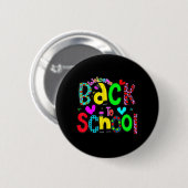 Cute Welcome Back to school first day e Ronde Button 5,7 Cm (Voorkant /achterkant)