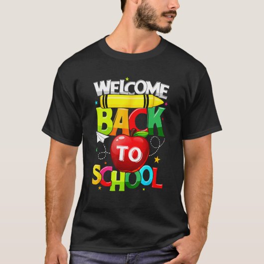 Cute Welcome Back To School  Student Teacher Women T-shirt (Voorkant)