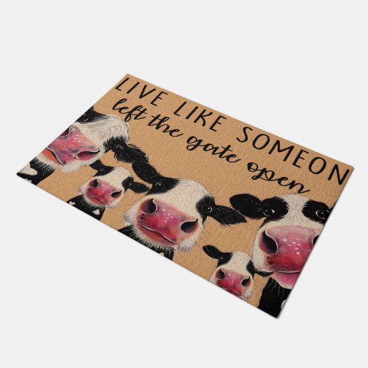 Cute Welcome Milk Koeien Doormat, Funny Milk Koe M Deurmat (Schuin)