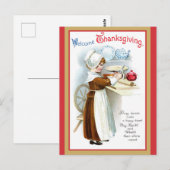 Cute  Welcome Thanksgiving Briefkaart (Voorkant / Achterkant)