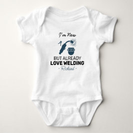 Cute Welder Baby I’m New but Already Love Welding Romper